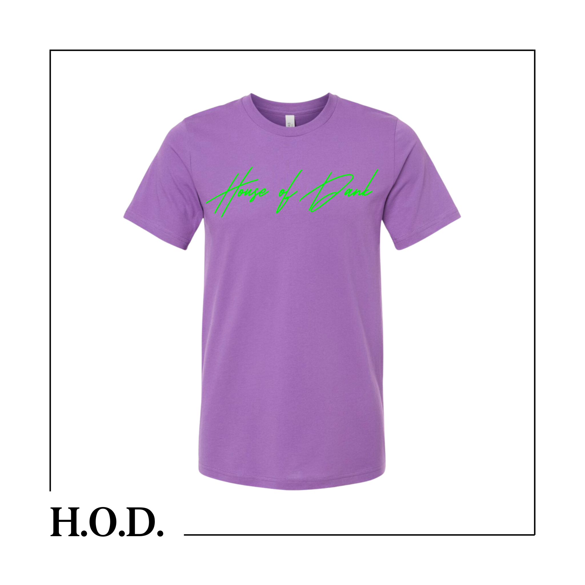 Photograph of product: H.O.D. Stoned Purple Short Sleeve Tee L