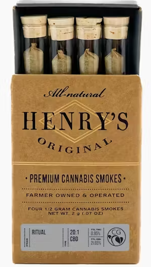 Photograph of product: RITUAL CBD 4PK PRE-ROLLS M5