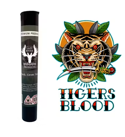 Photograph of product: Tigers Blood - Pre-Roll - Lazy River Products