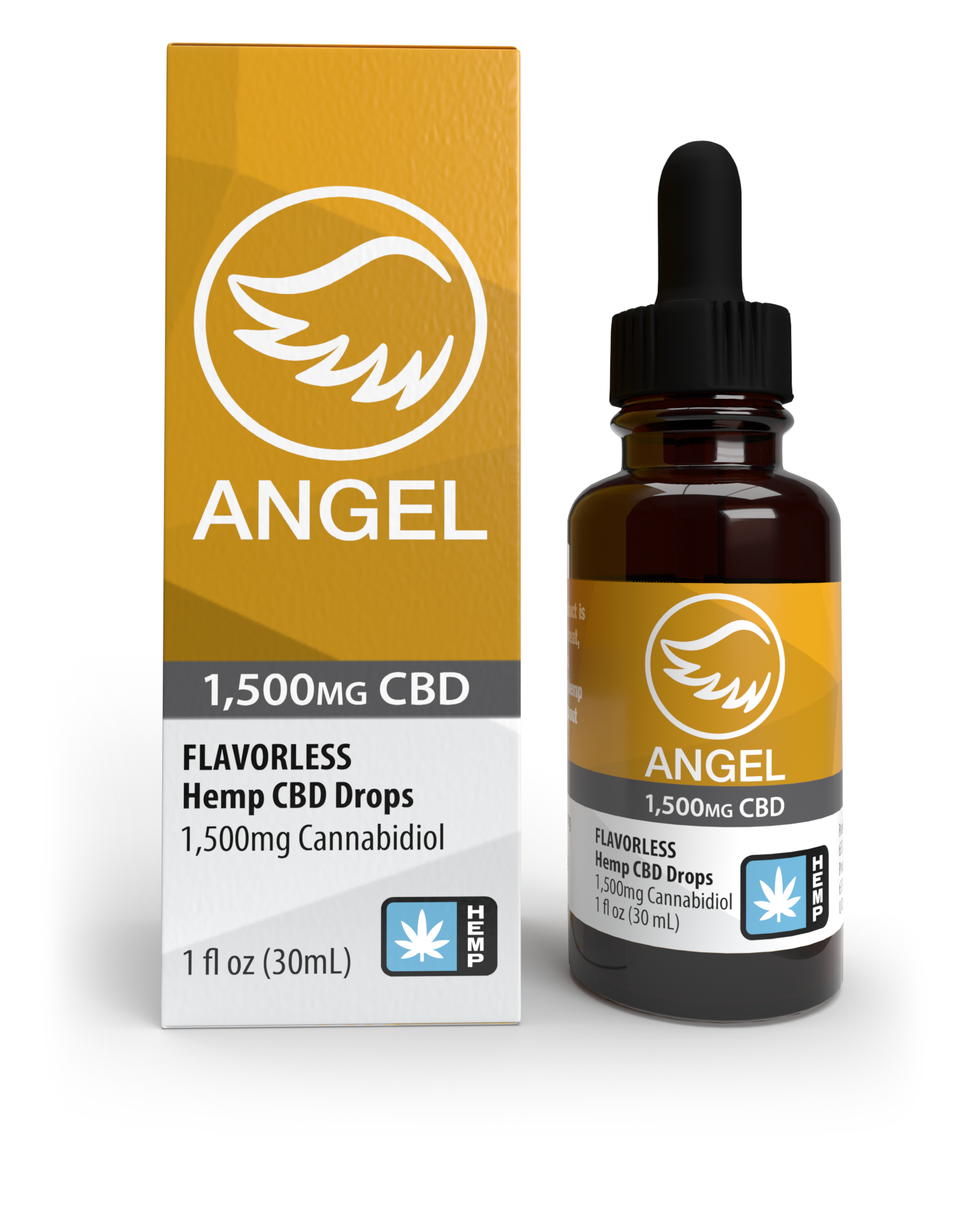 Photograph of product: Angel | 1500mg CBD Tincture | Flavorless