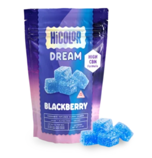 Photograph of product: Blackberry 1:1 (CBN [10mg] : TH-oui [10mg]) Dream Gummies || HiColor