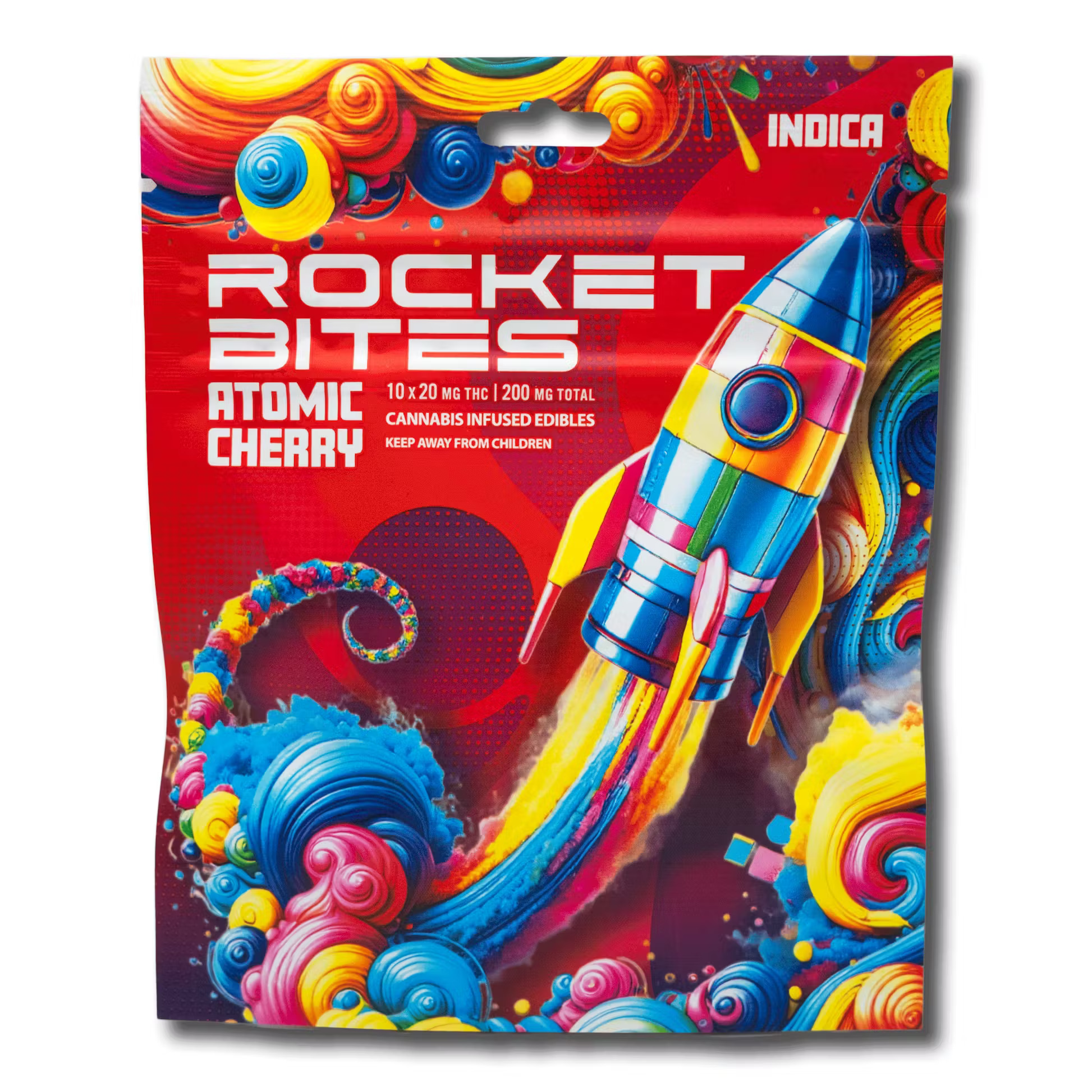 Photograph of product: Rocket Bites | Atomic Cherry  | 200mg Gummies