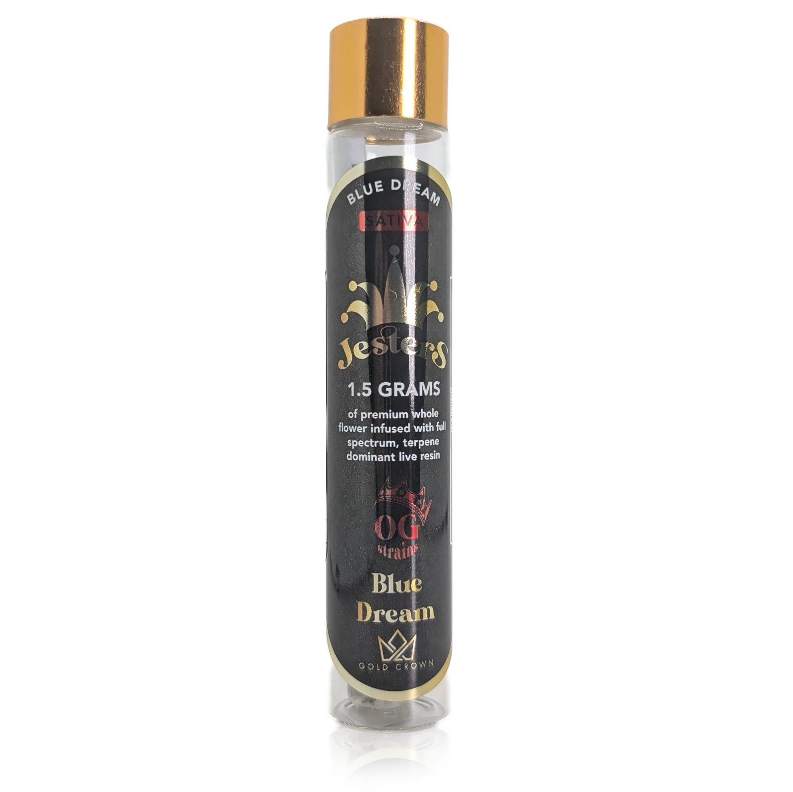 Photograph of product: JESTERS - BLUE DREAM - LIVE RESIN INFUSED PRE-ROLL