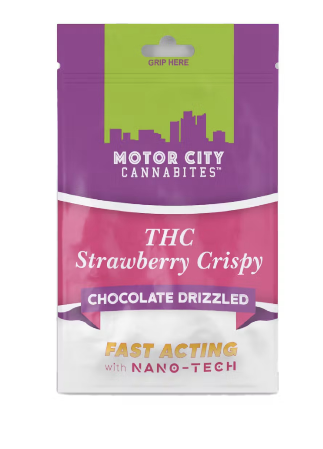 Photograph of product: AU MCC: Strawberry Crispy Chocolate Drizzle 200MG Fast Acting