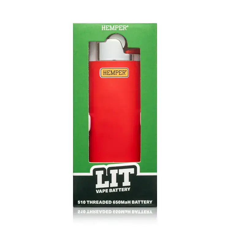 Photograph of product: Battery - HEMPER Lit 510 Thread Discreet Vape - Red