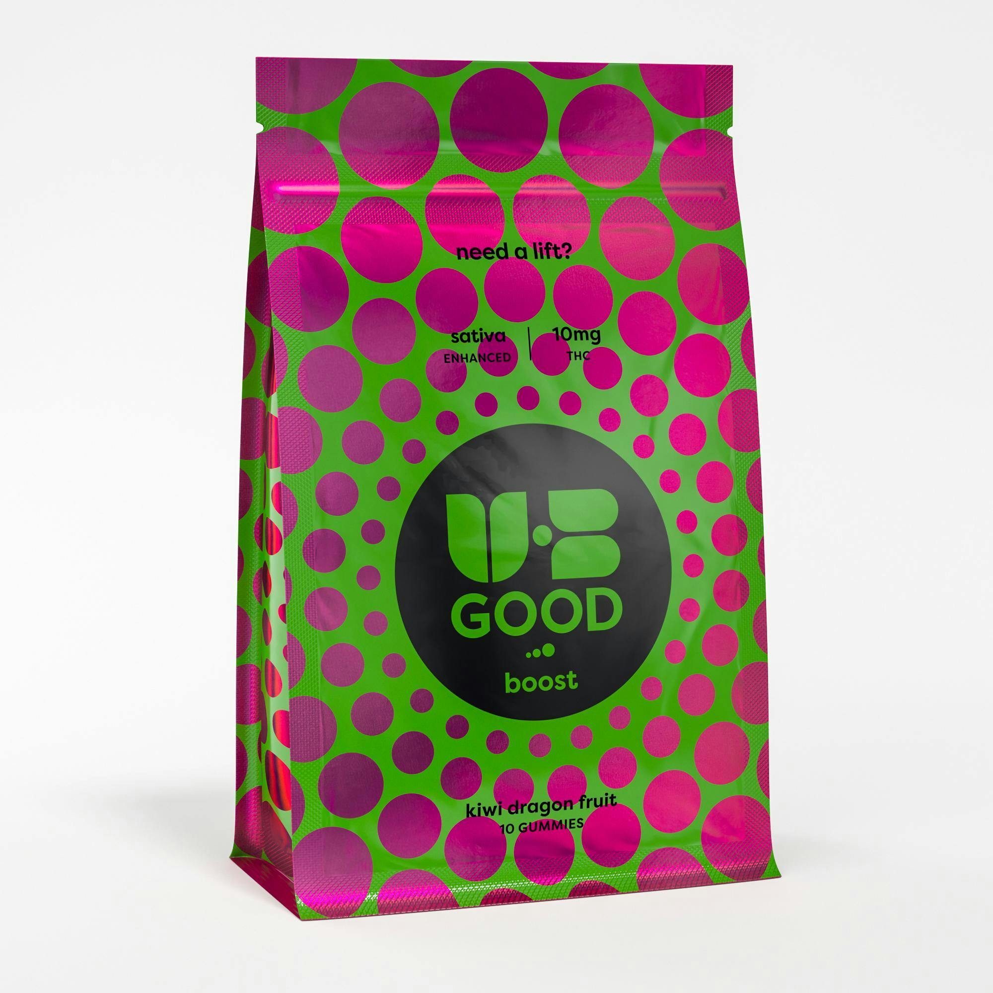 Photograph of product: Kiwi Dragon Fruit Boost Gummies 100mg | 10pk - 