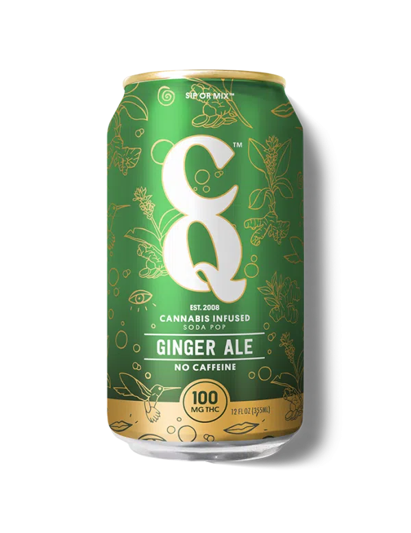 Photograph of product: CQ | Ginger Ale | 100mg Beverage | REC