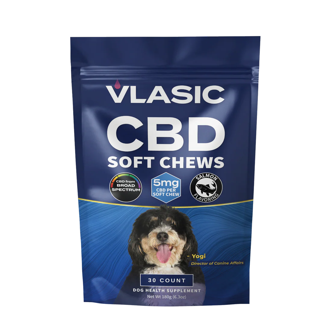 Photograph of product: Vlasic Labs CBD Salmon Flavored Dog Chews (150mg)