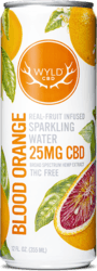 Photograph of product: Beverage Wyld CBD Sparkling Water - Blood Orange - 25mg - NWC