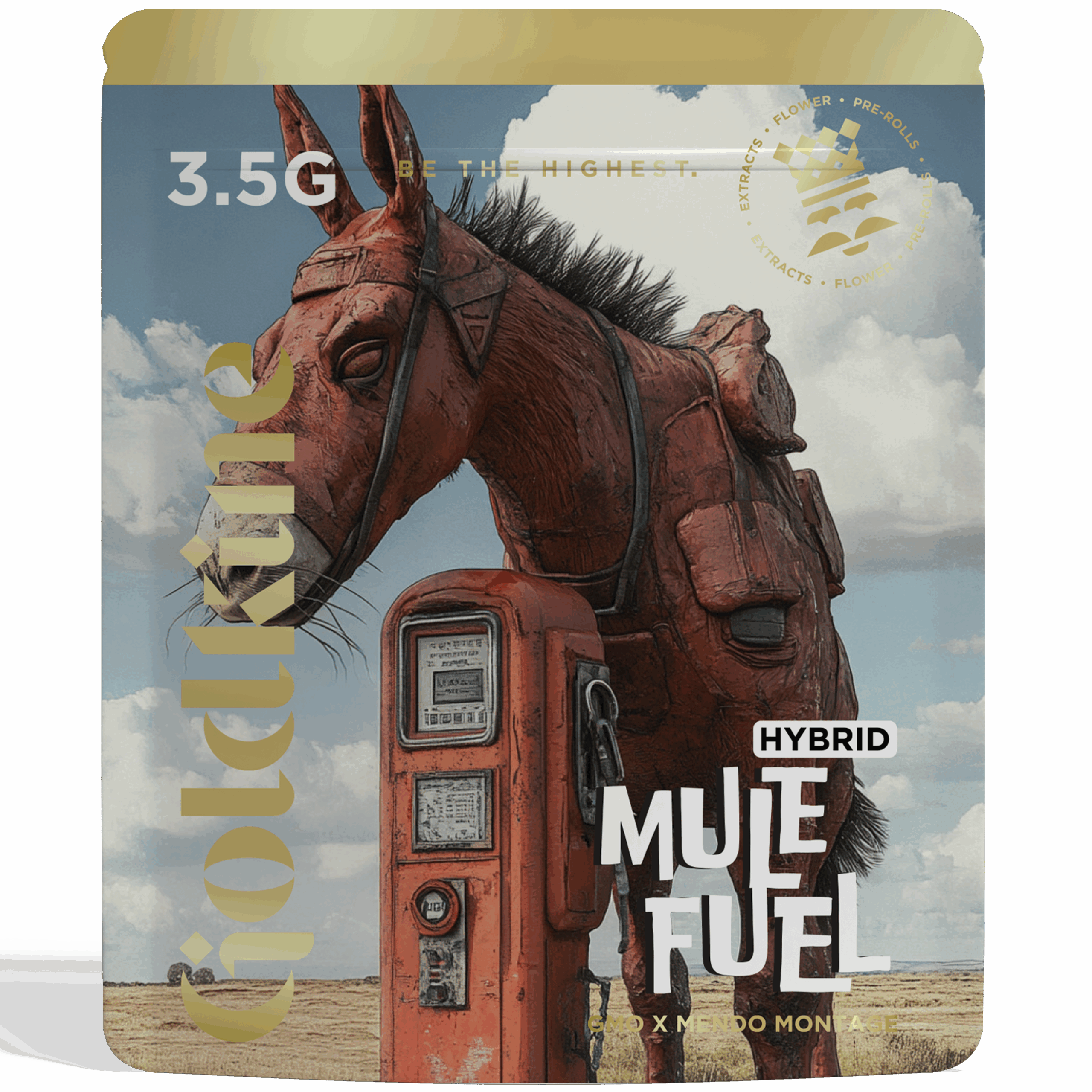 Photograph of product: Goldkine - Mule Fuel - Pre-Pack - 3.5g