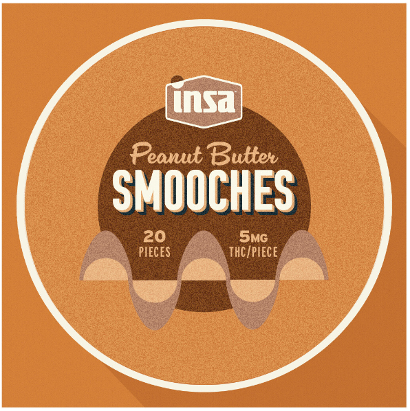 Photograph of product: INSA | Peanut Butter Smooches | 20 Pieces
