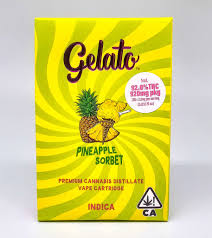 Photograph of product: GELATO | Vape Cart | Pineapple Sorbet | 1g