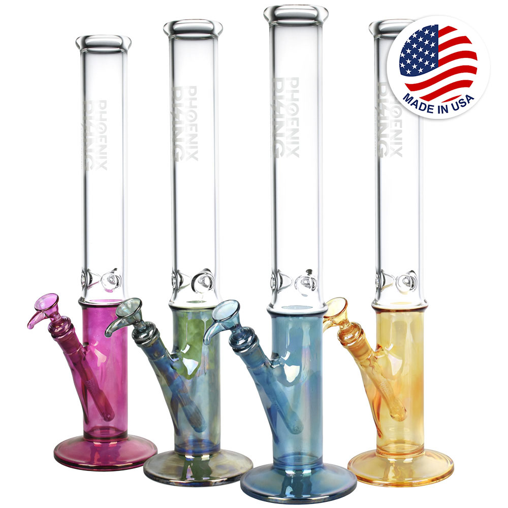 Photograph of product: Phoenix Rising - Metallic Base Straight Glass | 18"