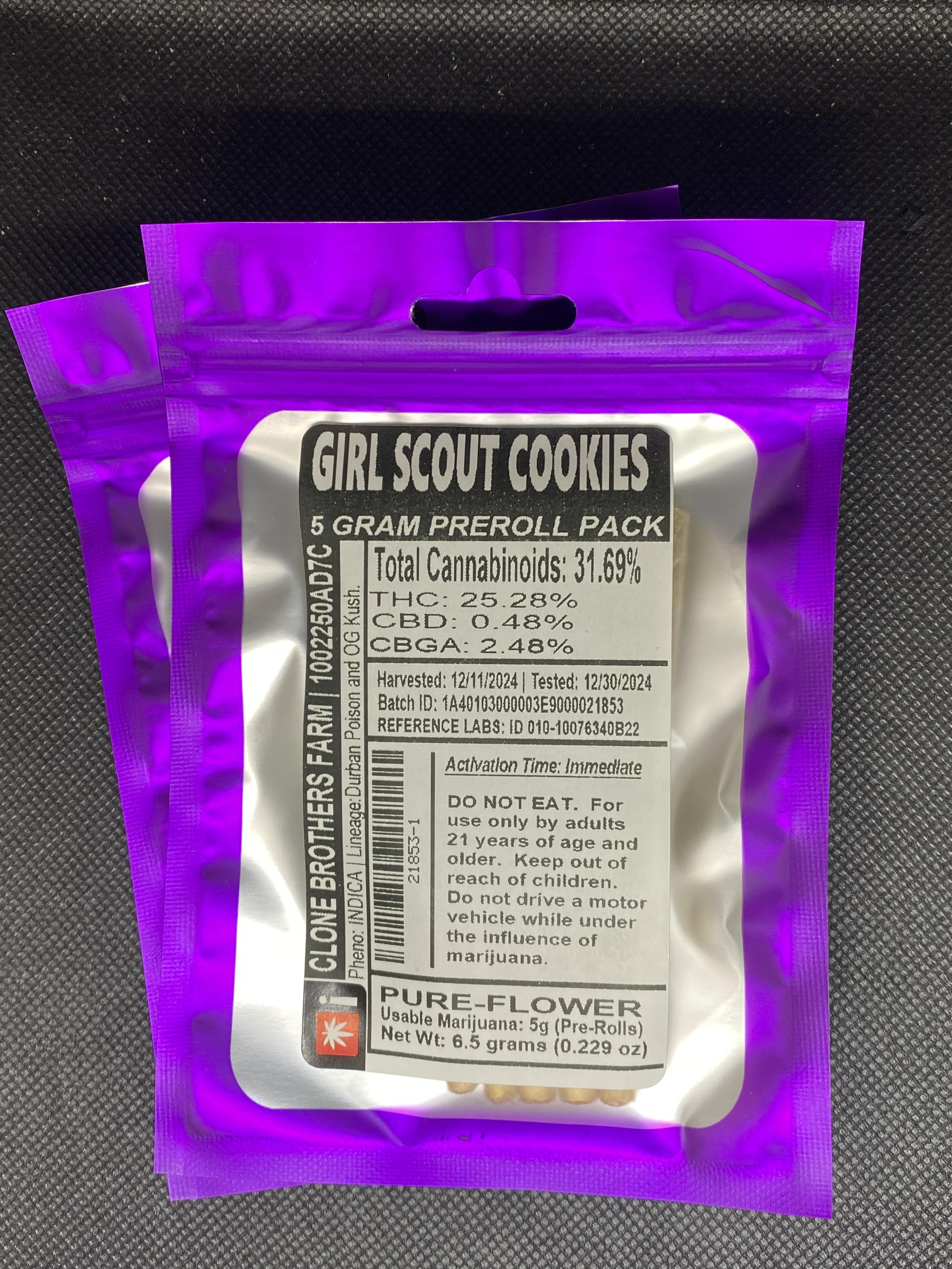Photograph of product: CB - Pre Roll 5 Pack - GSC (I)