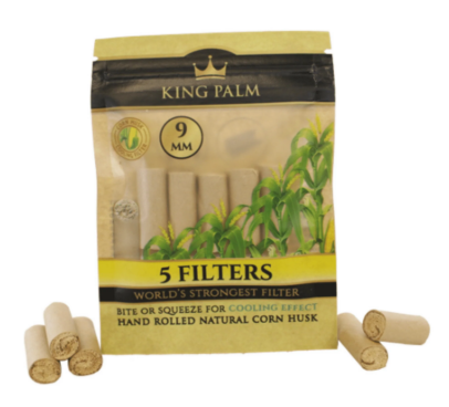 Photograph of product: King Palm 9mm Filter Tips Single 5pk