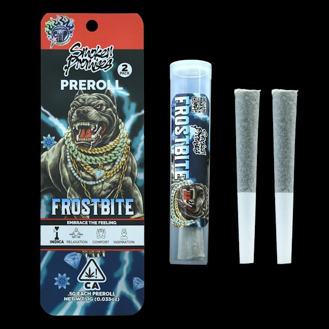 Photograph of product: Frost Bite 2pk .5g Pre-Rolls - 