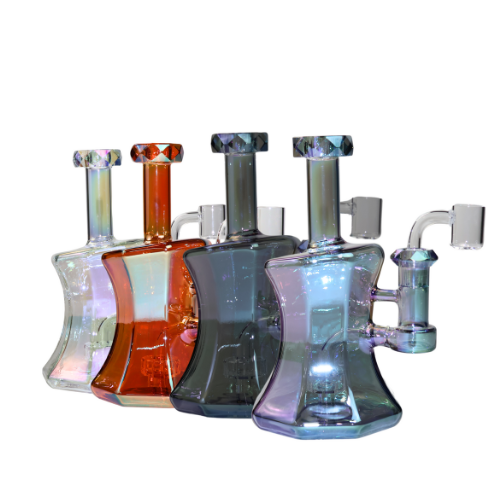 Photograph of product: 7.5" FACET FANTASY BONG W/ BOWL ASST COLORS