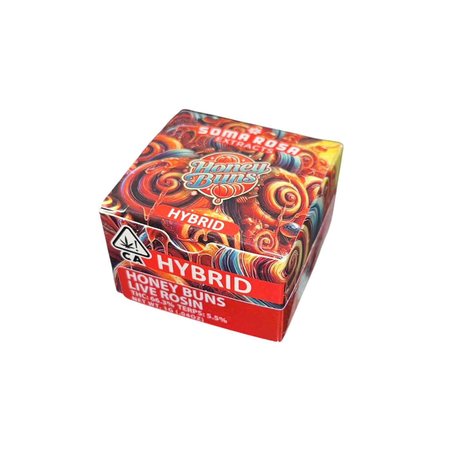 Photograph of product: Honey Buns Live Rosin Soma Rosa