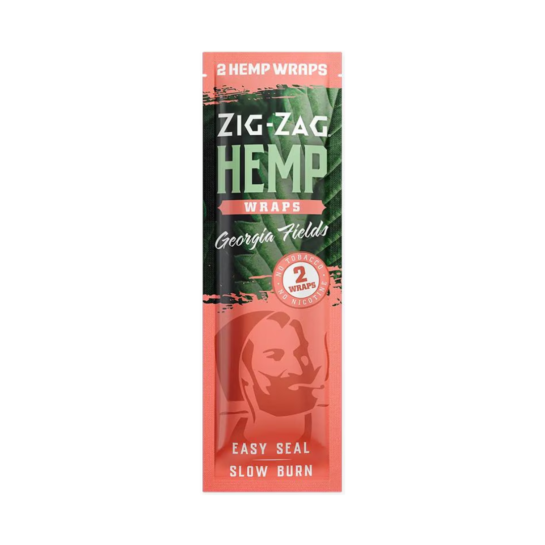 Photograph of product: Zig Zag | Georgia Fields Hemp Wraps | 2 Pack