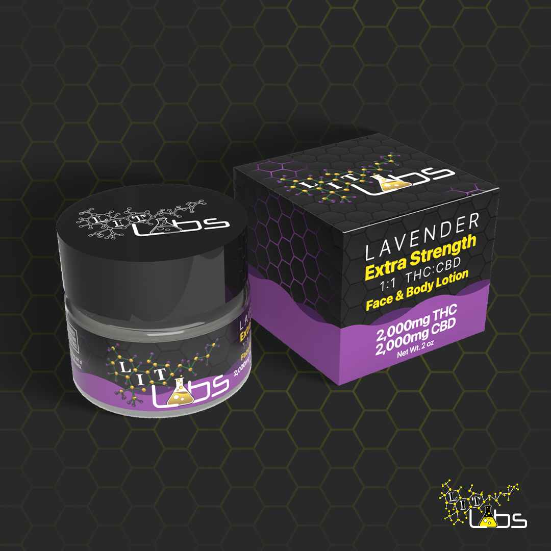 Photograph of product: 1:1 Lavender 2000mg each TH-oui and CBD