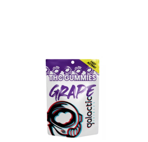 Photograph of Product: Galactic Grape 100mg 20pk Fast Acting Gummies