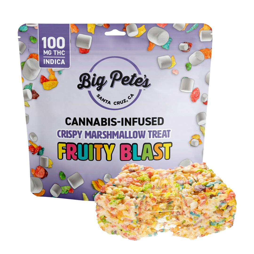 Photograph of product: Big Pete's Treats | Crispy Marshmallow Treat 100mg - Fruity Blast