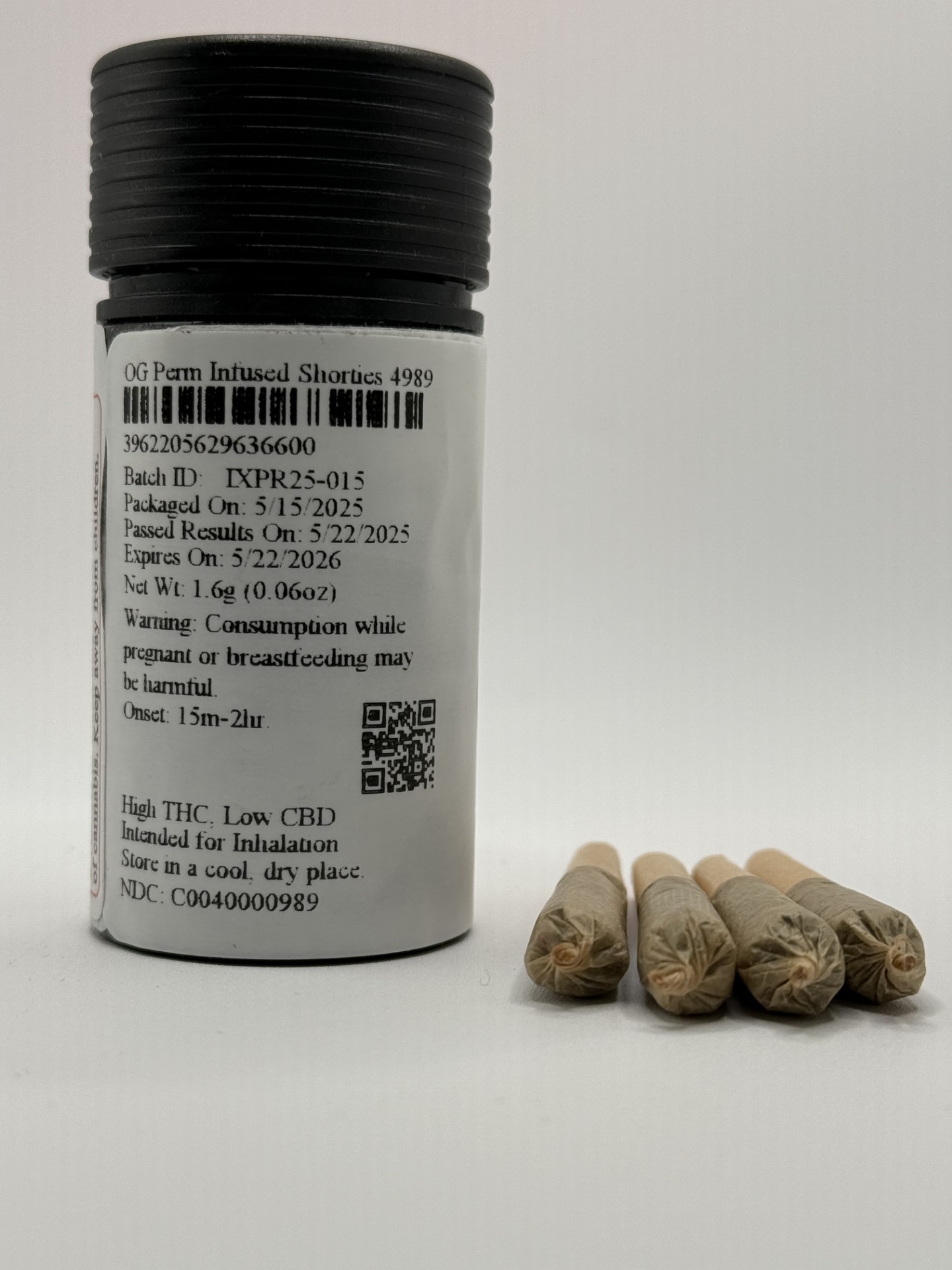Photograph of product: OG Perm | 4x.4g Infused Shorties ( I ) | 4989 | Theraplant