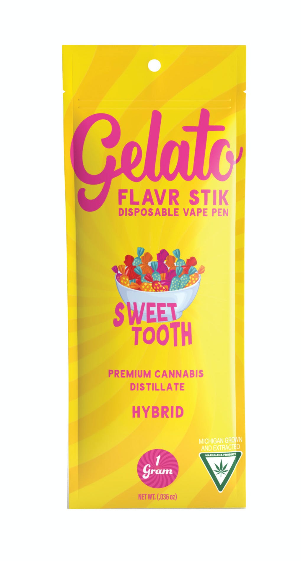 Photograph of product: Gelato Disposables 1g Sweet Tooth
