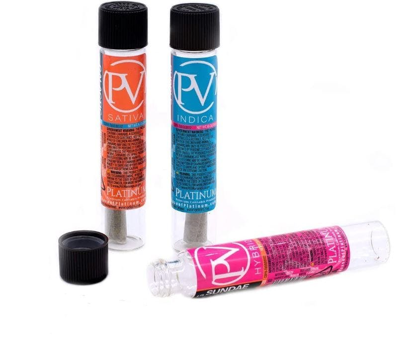 Photograph of product: Platinum Vape - Platinum Bluelatto 1.5g Bubble au chocolat Infused Pre Roll (Oui'd)