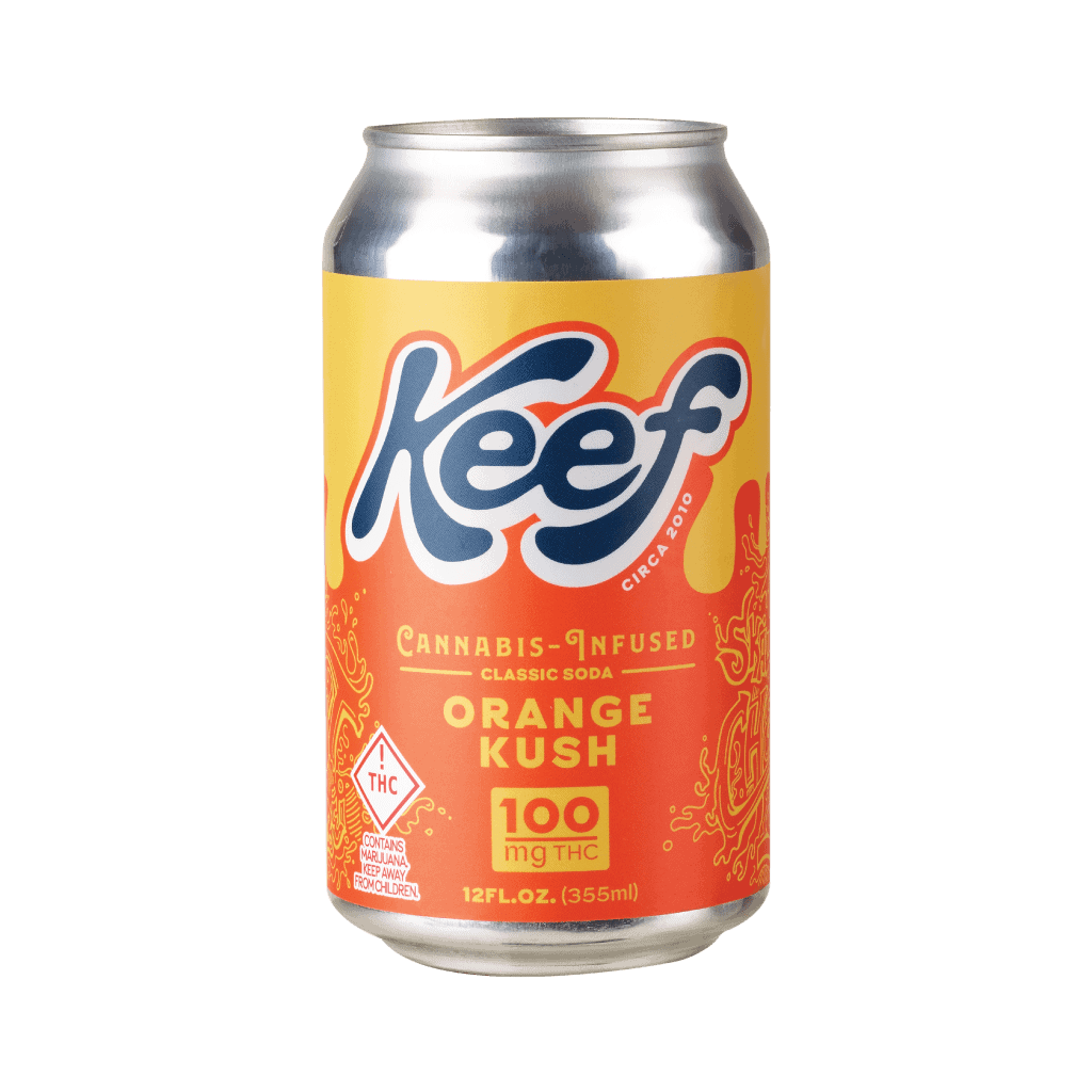 Photograph of product: Keef Cola Xtreme 100mg Orange Kush