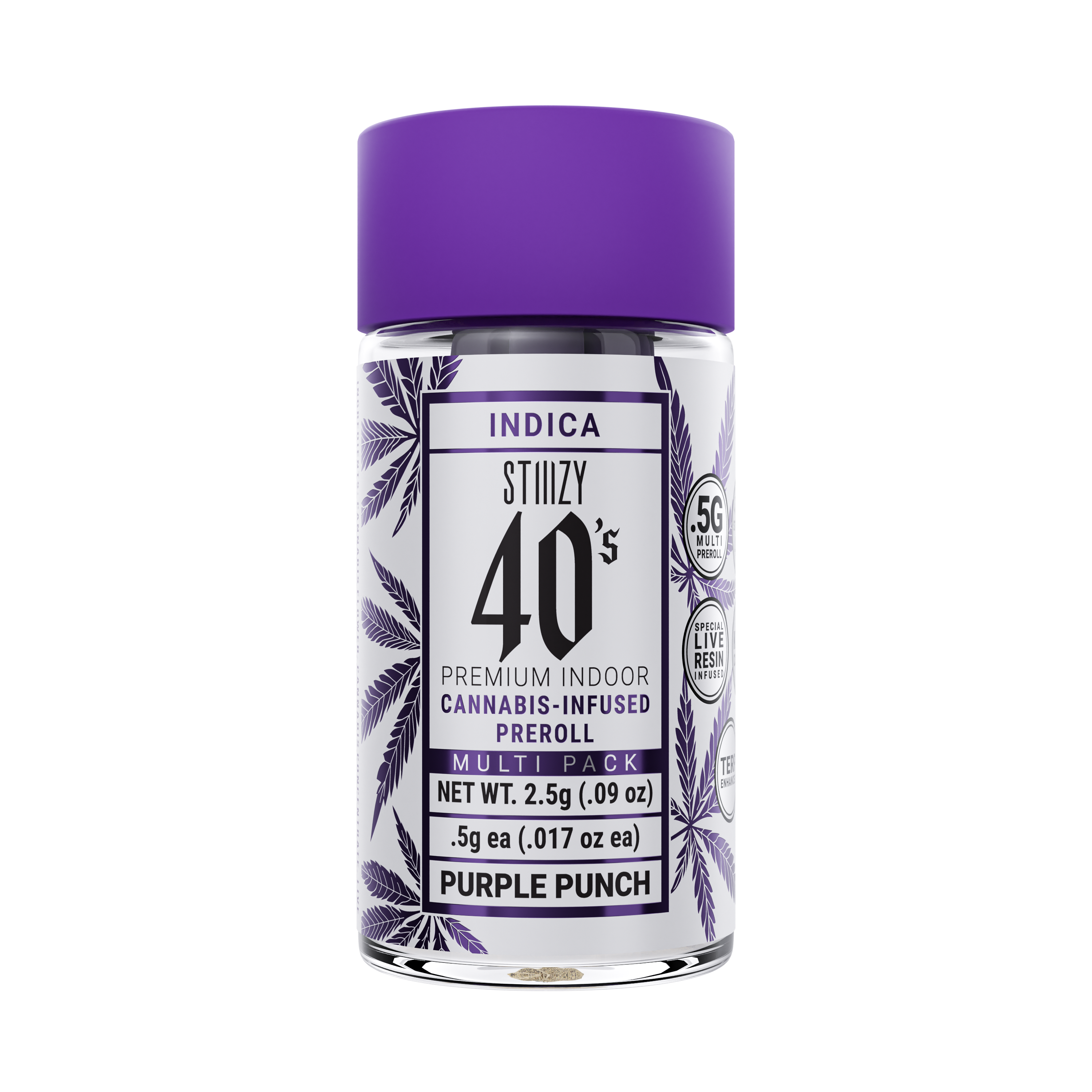 Photograph of product: Purple Punch 5pk Infused Pre-Rolls