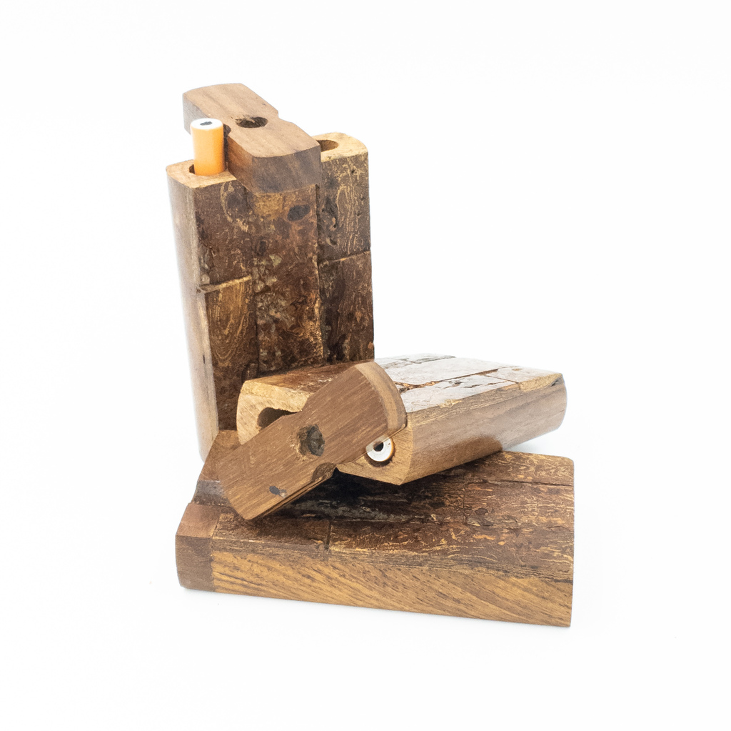 Photograph of product: LUVBUDS RUSTIC WOOD DUGOUT