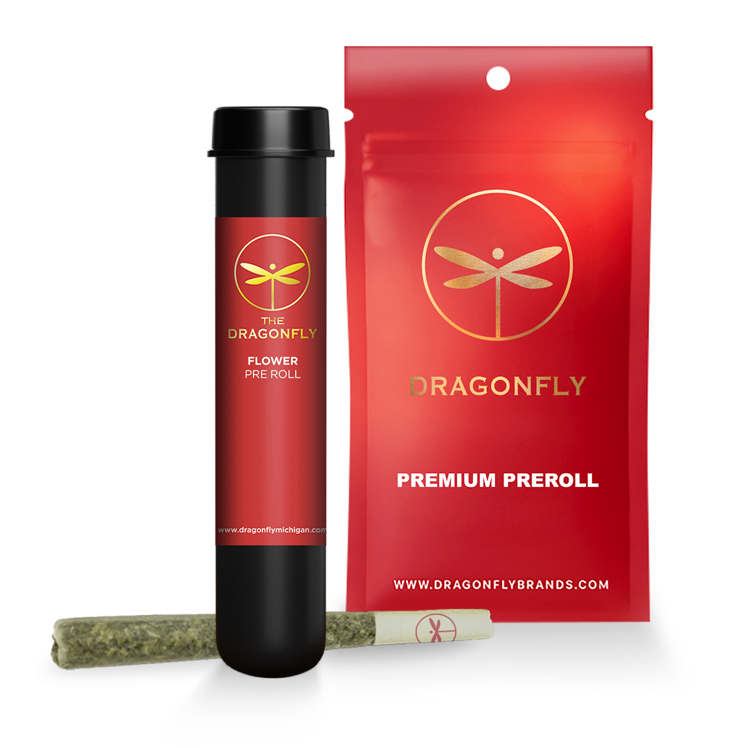 Photograph of product: Dragonfly 1G Preroll GG#4  Oui'd 23.94%TH-oui