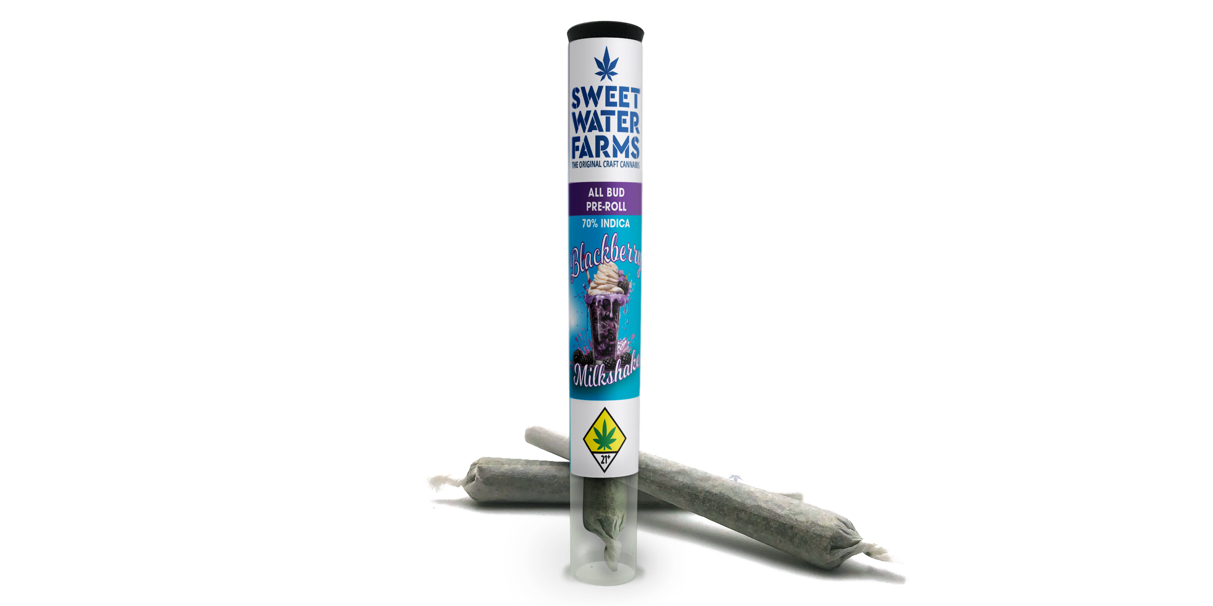 Photograph of product: Blackberry Milkshake Pre-Roll 2-pack | 1g