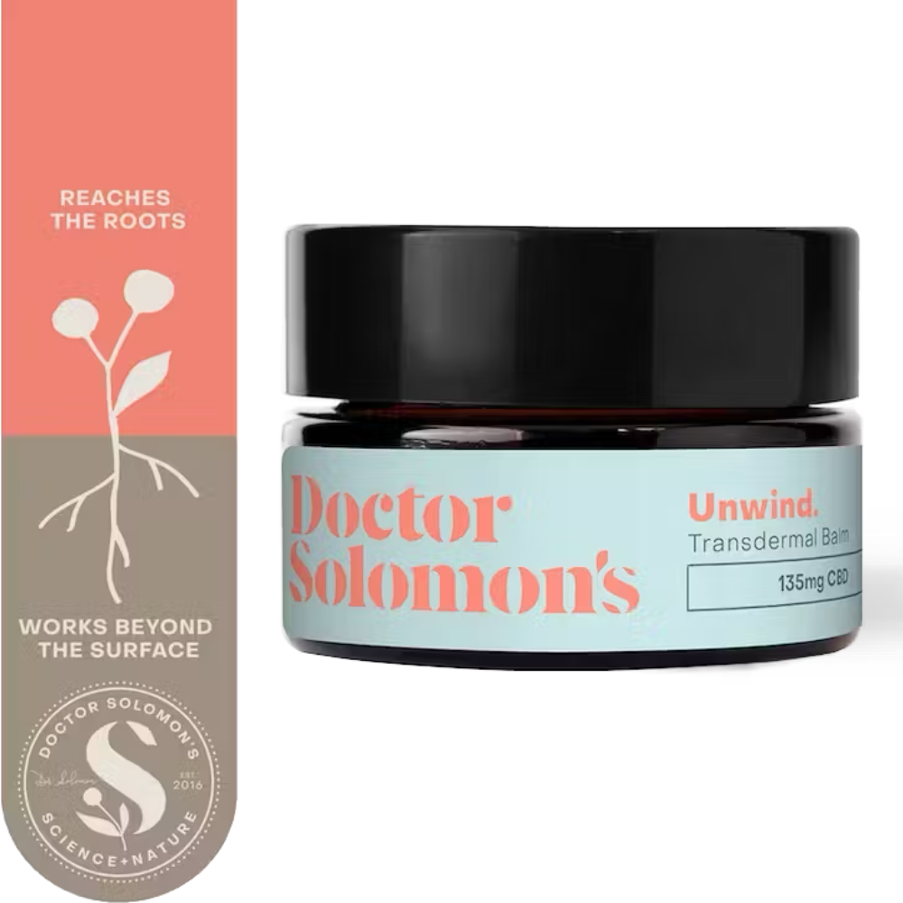 Photograph of product: Transdermal Balm | Doctor Solomon's | Unwind [3:1 CBD/TH-oui]