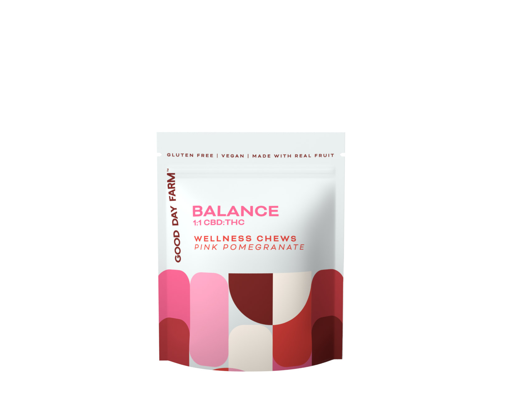 Photograph of product: BALANCE PINK POMEGRANATE | WELLNESS GUMMY |  1:1 | 10 PACK | 10MG