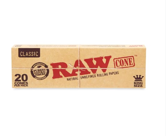 Photograph of product: RAW | Classic | King Size Cone | 20 pack