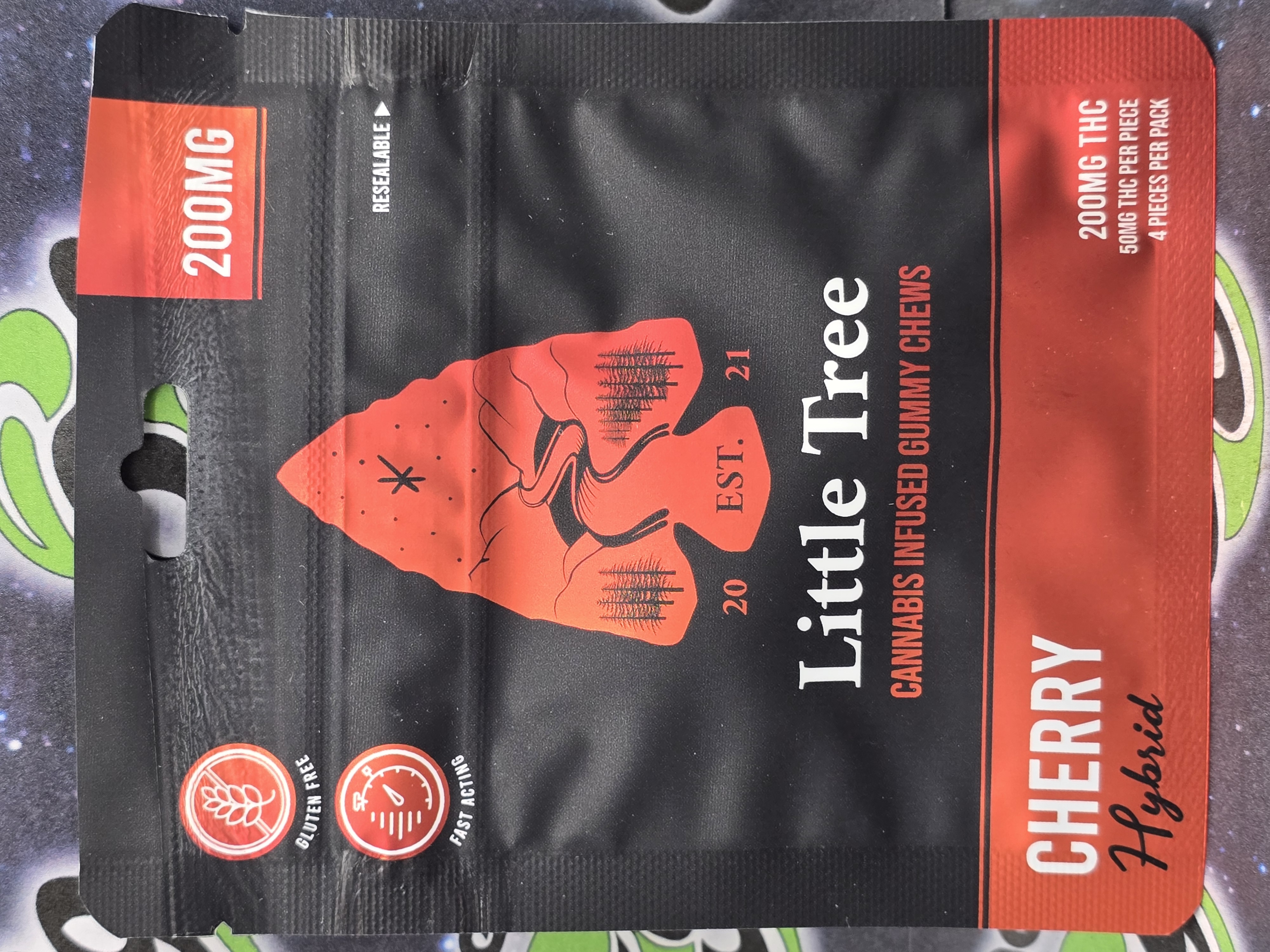 Photograph of product: Little Trees | Cherry | 200mg Gummy
