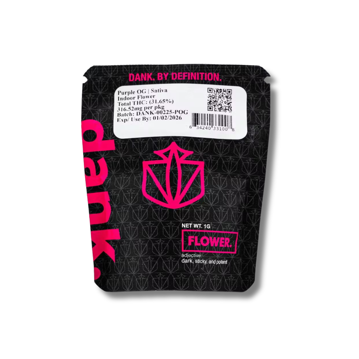 Photograph of product: Dank - Purple OG  - 1g