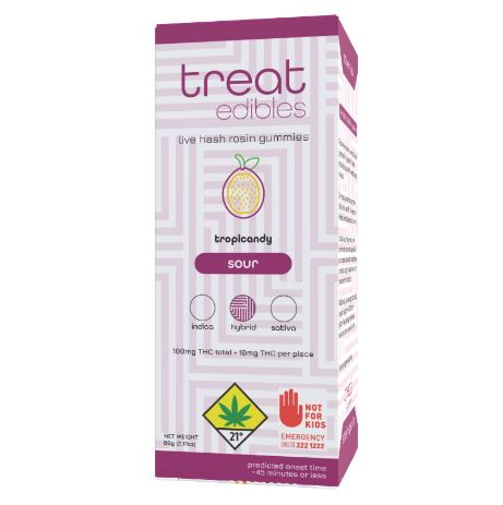 Photograph of product: Tropicandy au chocolat Rosin Gummies | 10 Pack