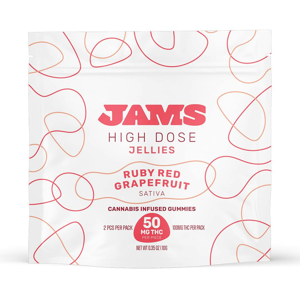 Photograph of product: Jams | Jellies | Ruby Red Grapefruit High Dose | 2pk 100mg