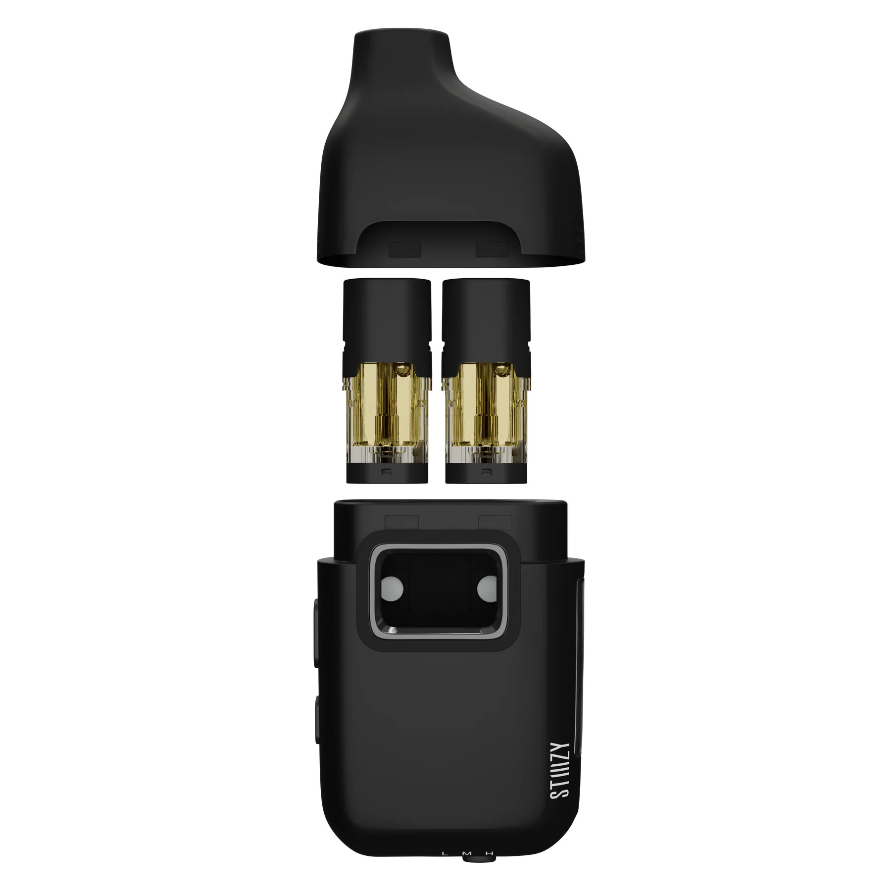 Photograph of product: STIIIZY: DUAL POD BLACK BATTERY