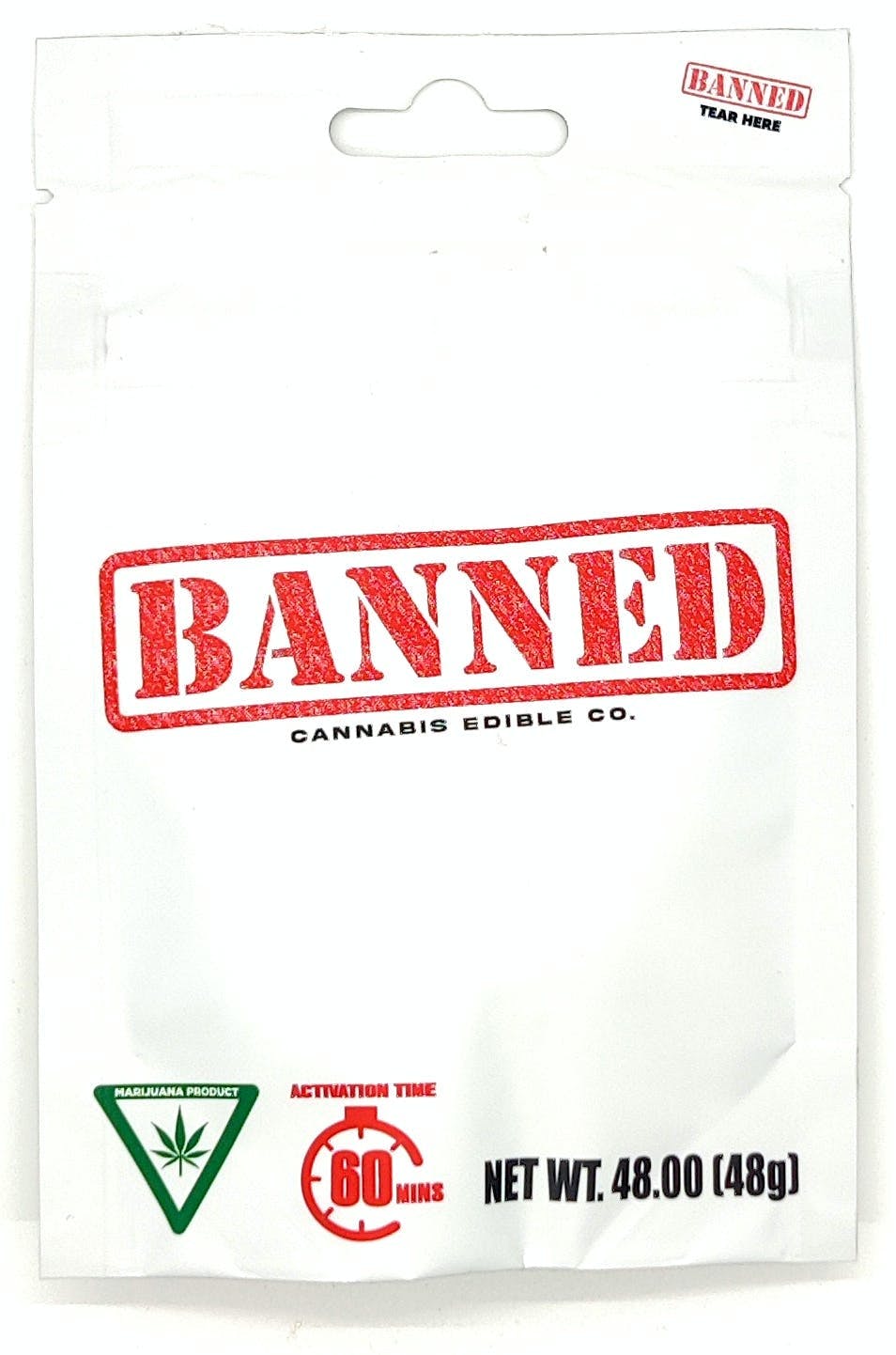 Photograph of product: Banned - Gummies - Paradise Punch - 200MG
