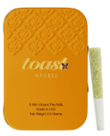 Photograph of product: Diamond Infused Preroll | Sonic Bloom (I) | .5g 5 pk Total) | Toast
