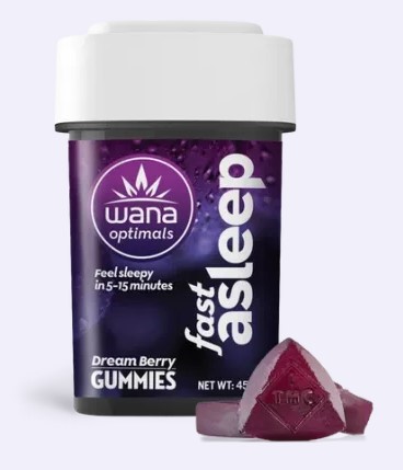 Photograph of product: Fast Asleep | 5:1:1:1 CBD:THC:CBG:CBN | 2mg/20ct Gummies