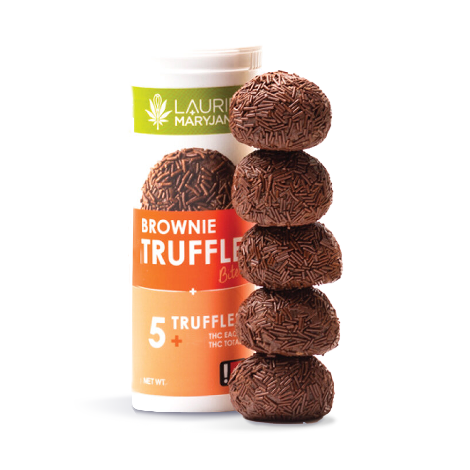 Photograph of product: Brownie Truffle Bites 5-pack | 100mg