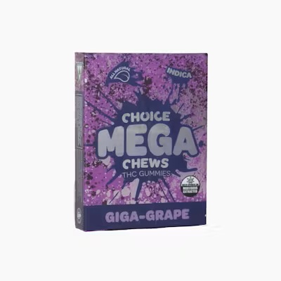 Photograph of product: Choice - 2pk Mega Gummies - (200mg) - Oui'd - **GIGA-GRAPE** (5/$20)