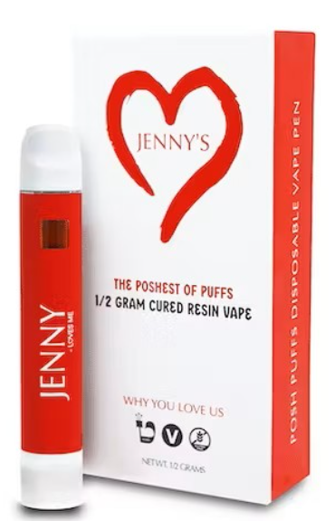 Photograph of product: Jenny's | Tangerine Cookies | Disposable Vape | 0.5g