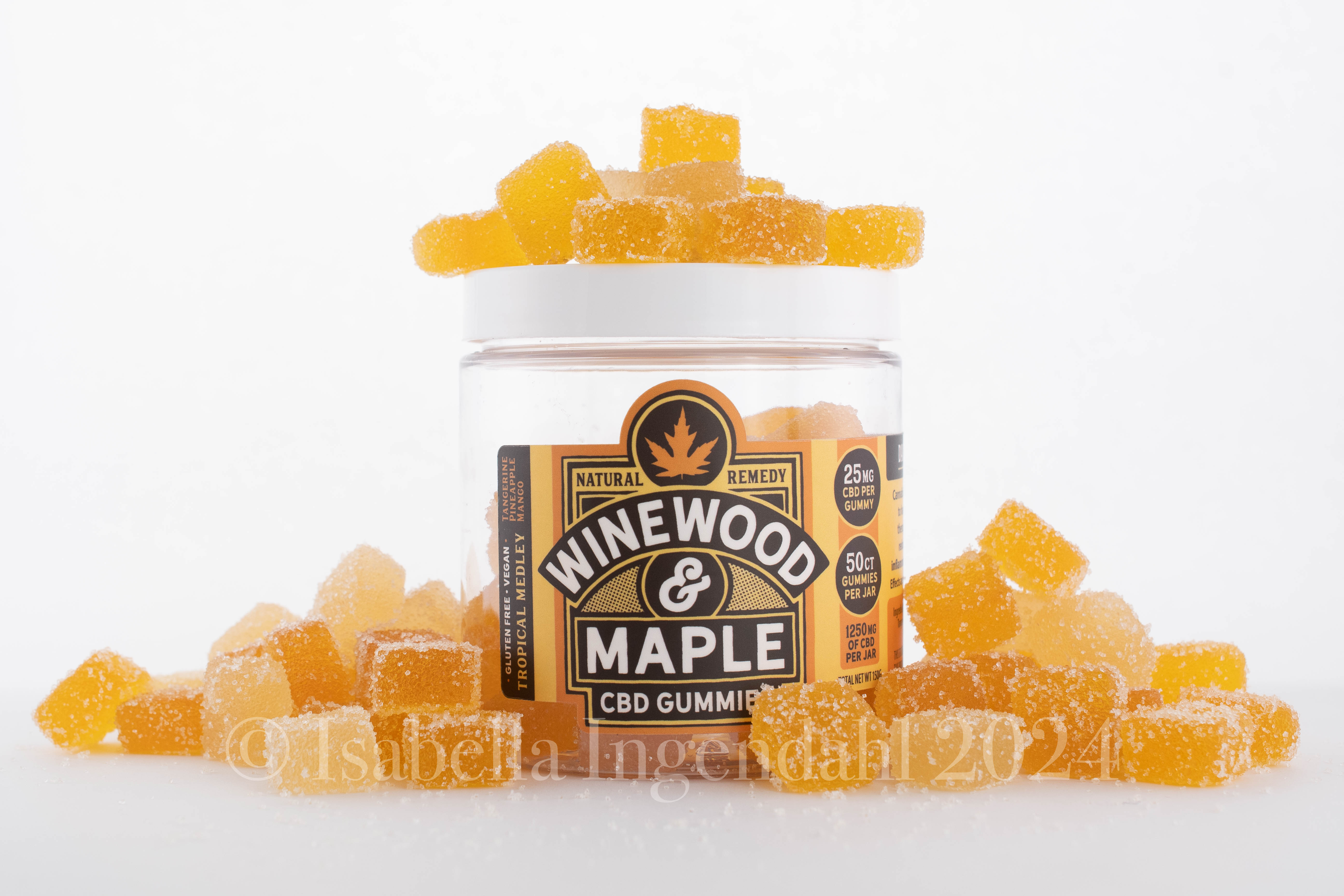 Photograph of product: CBD Gummies | Tropical Medley | 50 Pack [25mg/ea]