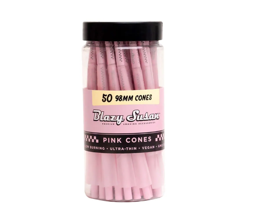 Photograph of product: BLAZY SUSAN - PINK CONES 98MM 50 PACK